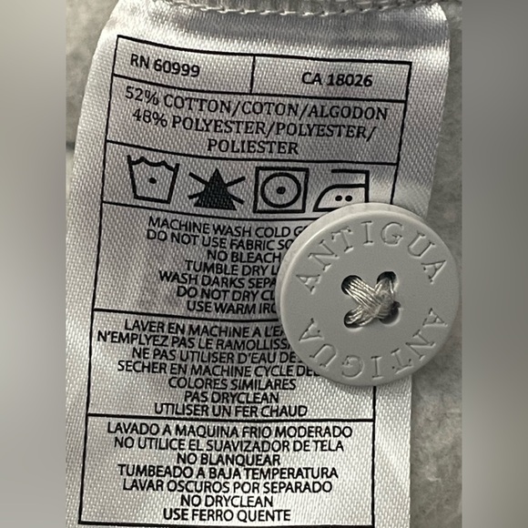 Antigua Men's Green Bay Packers Heather Gray Victory Button-Up Cardigan Large - Picture 10 of 10